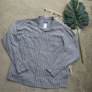 Patagonia Plaid Snap Button Down Long Sleeve Shirt Men’s Large